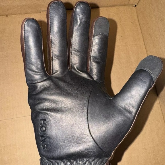 Honns Oliver Winter Gloves Mocha/Noir Size M - Picture 3 of 5